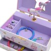 Jewelkeeper Girl's Unicorn Musical Jewelry Box with Pullout Drawer, Rainbow - 4 of 4