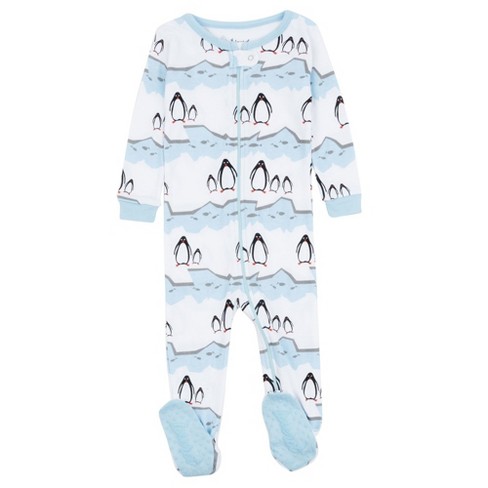 Leveret Footed Cotton Pajamas Penguin 6-12 Month : Target