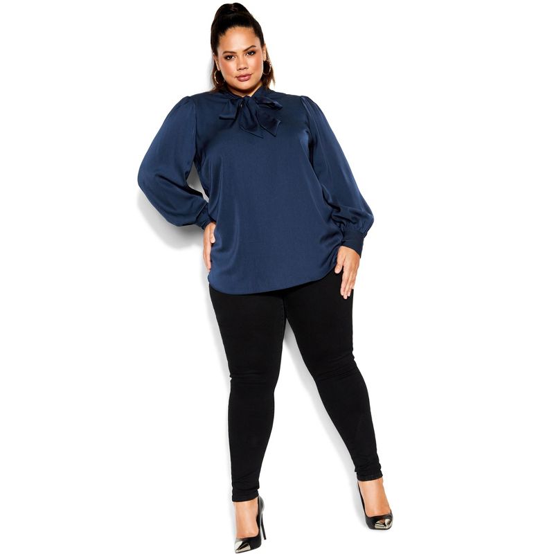 Women's Plus Size In Awe Top - navy | CITY CHIC, 2 of 6