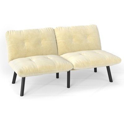 Airsurfer Contemporary 2-Seater Sofa, Velvet Upholstery, Comfortable, Durable, Ideal for Small Spaces, Easy Assembly