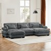 Christopher Knight Home Clare Modular Oversized Button Tufted Velvet Sectional Sofa with Movable Ottomans - 2 of 4