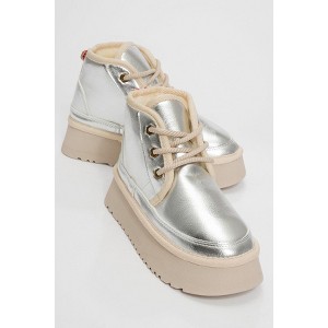 Ovela - Silver Chunky Sole Lace-Up Sport Boot (Women) | Prologue Shoes - 1 of 4