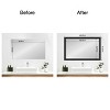 Amanti Art Mirror Makeover Bathroom Mirror Frame Border Kit - Fully Assembled Peel and Stick Frame - Mirror NOT Included - Shipwreck  Narrow Trim - 4 of 4