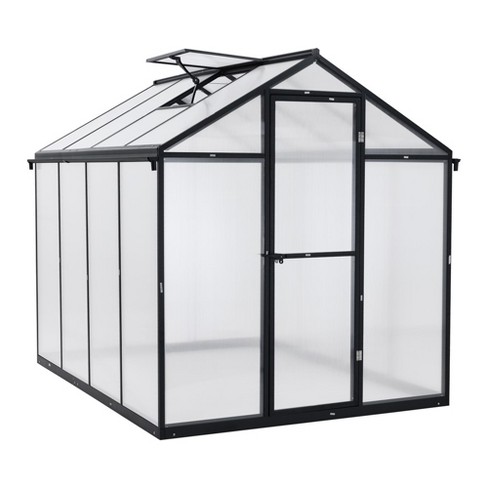 Aoodor Walk-in Greenhouse Polycarbonate Panel Hobby Greenhousesgarden ...