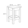 Modway Galley 3-Piece Kitchen Set – Compact Island with Storage Shelves and 2 Stools, Ideal for Small Kitchens or Apartments - 4 of 4