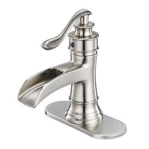 BWE Single Hole Single-Handle Low-Arc Bathroom Faucet - 1 of 4