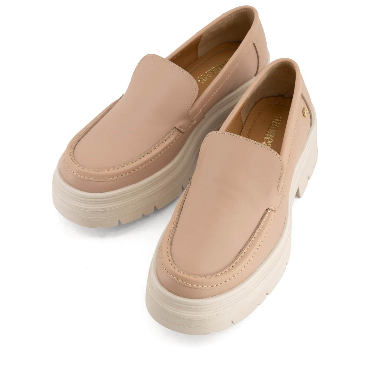 Женские туфли Andrea Women's Leather Loafers 95873-3910481 Pink 7 — фото 3