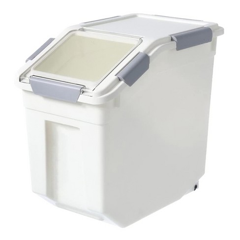 Hanamya 33-liter Rice Container With Handle, Wheels, Airtight
