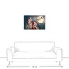 Creative Products Magical Santa Sleigh Scene 30 x 20 Canvas Wall Art - 3 of 4