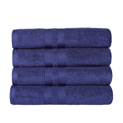 Solid Luxury Premium Cotton 900 GSM Highly Absorbent 2 Piece Bath Towel  Set, Purple by Blue Nile Mills