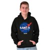 NASA Santa Claus Christmas Sleigh Hoodie Sweatshirt Women Men Brisco Brands - 4 of 4