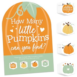 Big Dot of Happiness Little Pumpkin - Fall Birthday Party or Baby Shower Scavenger Hunt - 1 Stand and 48 Game Pieces - Hide and Find Game - 1 of 4