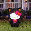Gemmy Airblown Inflatable Hello Kitty as Black Cat Sanrio, 3 ft Tall, Multicolored - 2 of 4