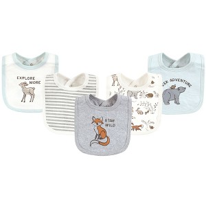 Touched by Nature Unisex Baby Organic Cotton Bibs, Dreamy Woodland, One Size - 1 of 4