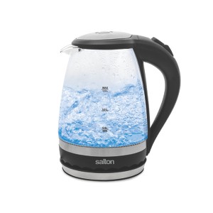 Salton Cordless Electric Kettle, Blue Illumination, 1.5 Liter/Quart with Automatic Shut-Off and Boil-Dry Protection, 1100 Watts (GK1831) - 1 of 4