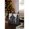 Gallerie II Christmas Church Chapel 100% Iron Paper Napkins Holder 5.75" x 6" - 2 of 3