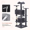 JIONJOY 54-Inch Cat Climbing Tower: Dual Apartments - 3 of 4