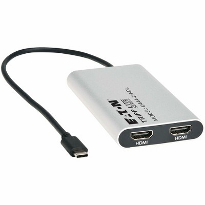 Tripp Lite USB-C to HDMI Adapter, Dual Display - 4K 60 Hz, Model U4442HDL