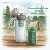 Nispira Activated Carbon Water Filter Replacement Compatible with Philips GoZero Adventure Water Bottle, 6 Pcs - 4 of 4