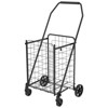 VisioGear Shopping Cart Dolly with Open Door, Grocery Cart on Wheels, Foldable Utility Shopping Carts, Antique Black, 20"*19"*39" - 2 of 4