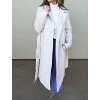Women's Long Coat With Belted Waist - 26 International - 2 of 4