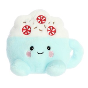 Aurora Mini Blue Palm Pals 5" Piper Peppermint Latte Adorable Stuffed Animal - 1 of 4