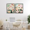 Stupell Industries Minty Garden Flowers 2pc Floating Frame Art Set - 2 of 4