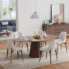 Lirago dinning table set of 4 67"L*33.5"W*30"H- Walnut - 2 of 4