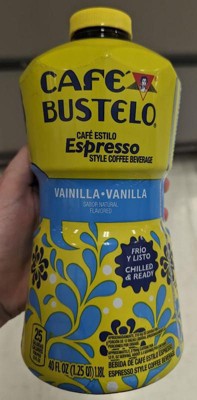 Café Bustelo Vanilla Flavored Espresso-style Iced Coffee - 40 Fl Oz ...
