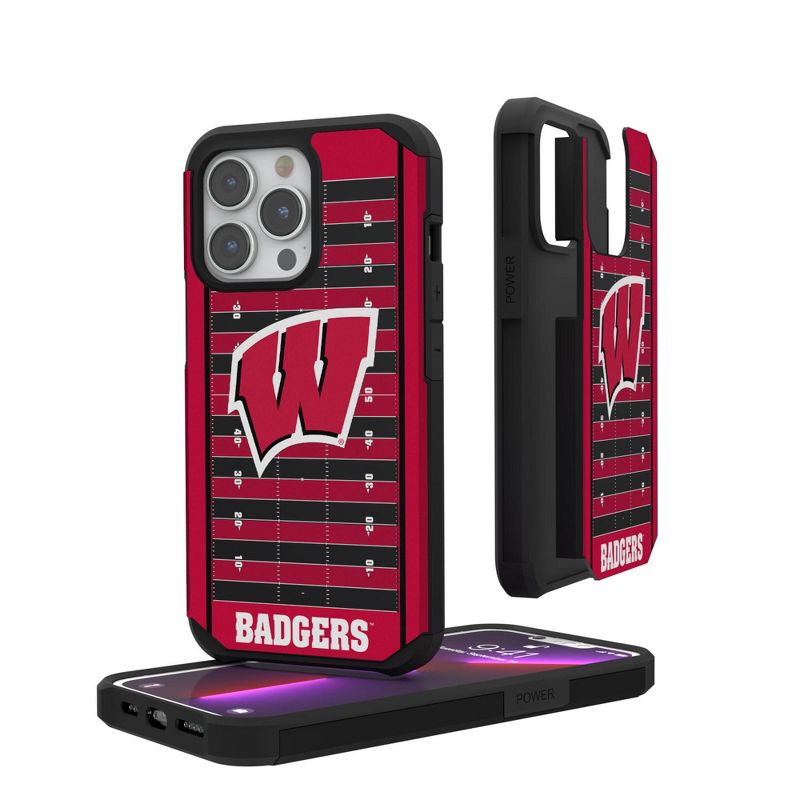 Keyscaper Wisconsin Badgers Field Rugged Phone Case, 1 of 2