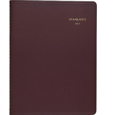 AT-A-GLANCE 2022 8.25" x 11" Appointment Book Winestone 70-950-50-22