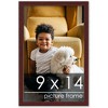 PosterPalooza | Photo Size Minimalist Brown Picture Frame - UV Acrylic, Foam Board Backing, Hanging Hardware - 2 of 4