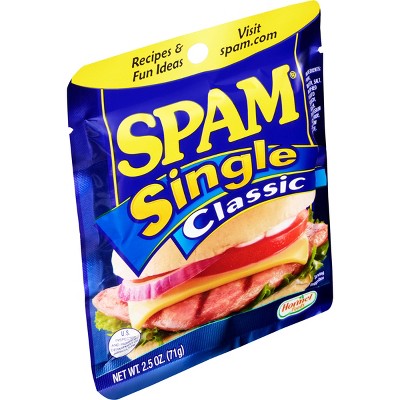SPAM Single Classic 2.5 oz Pack