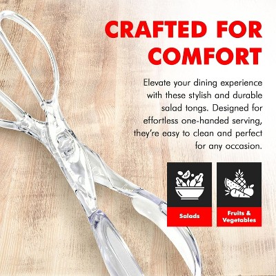 Chef Craft Salad Serving Tongs - Thumbnail 4