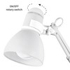 28" Architect Swing Arm Kids' Desk Lamp Matte White - Globe Electric: UL Listed, Metal Shade, 60W Max - 3 of 4