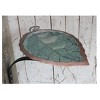 11.5" Aspen Leaf Birdbath with Wall Mount Bracket Antique Brass Plated - Achla Designs: Weather-Resistant, No Assembly Required - image 3 of 3