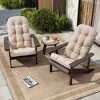 Pellebant Adirondack Style Patio Outdoor Chair Cushion for Adirondack Chair or Lounge Rocking Chair - 3 of 4