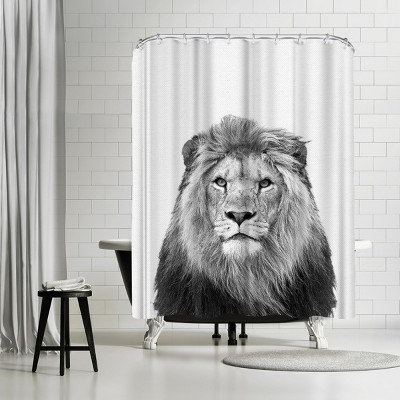 Americanflat Lion by Nuada 71" x 74" Shower Curtain