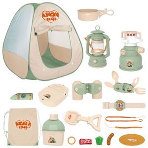 Contixo Kids Camping Set, 18-Piece Play Tent & Accessories, Ages 3-8, Indoor/Outdoor - 1 of 4