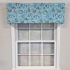 RLF Home 100% Cotton Beach Day Toilored  Fully lined Windows Rod Pocket Valance 51" x 16"  Blue - 2 of 4