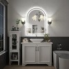 Apmir Super Bright 192 LEDs/m LED Lighted Anti-Fog Tempered Glass Arched Bathroom/Vanity Mirror with ETL & 3-Year Warranty - 2 of 4