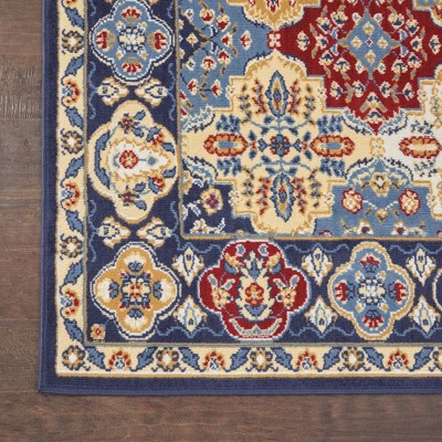 Multicolor Persian-Inspired Rectangular 6' x 9' Area Rug