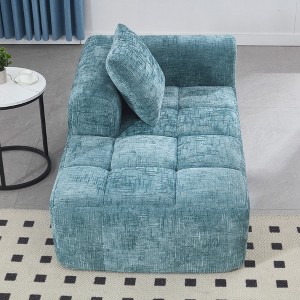 GDFStudio Ben Compression Foam Chenille 62.2" Chaise Lounge - 1 of 4