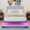 Lusimo Floating Bed Frame Metal Platform Bed with LED Lights and 9.8In Under-Bed Storage Queen - 4 of 4