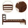Platform Twin Bed Frame with Storage Drawer and Wood Slat Support No Box Spring Needed - 4 of 4