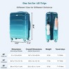LOVMOR Front Opening 20-Inch Carry-On Luggage with Expandable Travel Bag Set, ABS Hard Shell Two-piece suitcase set with USB Port , Cup Holder - 3 of 4
