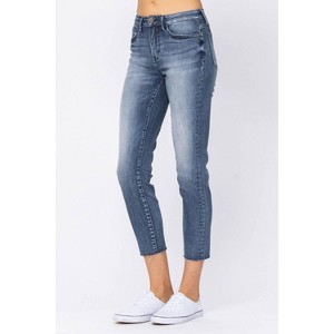 Women's Raw Hem Jeans - Judy Blue - 1 of 4