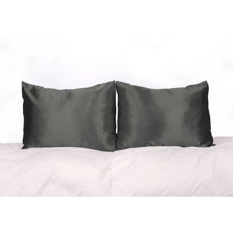Morning Glamour Standard Satin Solid Pillowcase Set, 1 of 9