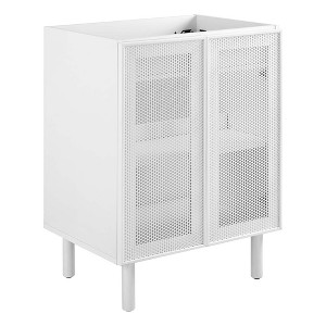 Modway Calla 24 in Perforated Metal Bathroom Vanity Cabinet (Sink Basin Not Included) - 1 of 4