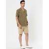 Lars Amadeus Men's Summer Irregular Printed Camp Collar Short Sleeves Button Down Hawaiian Shirt - 4 of 4